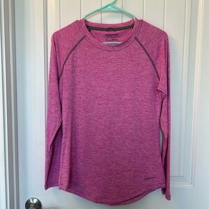 Small Patagonia pink long sleeve shirt